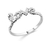 Spiral Love Silver Ring NSR-414